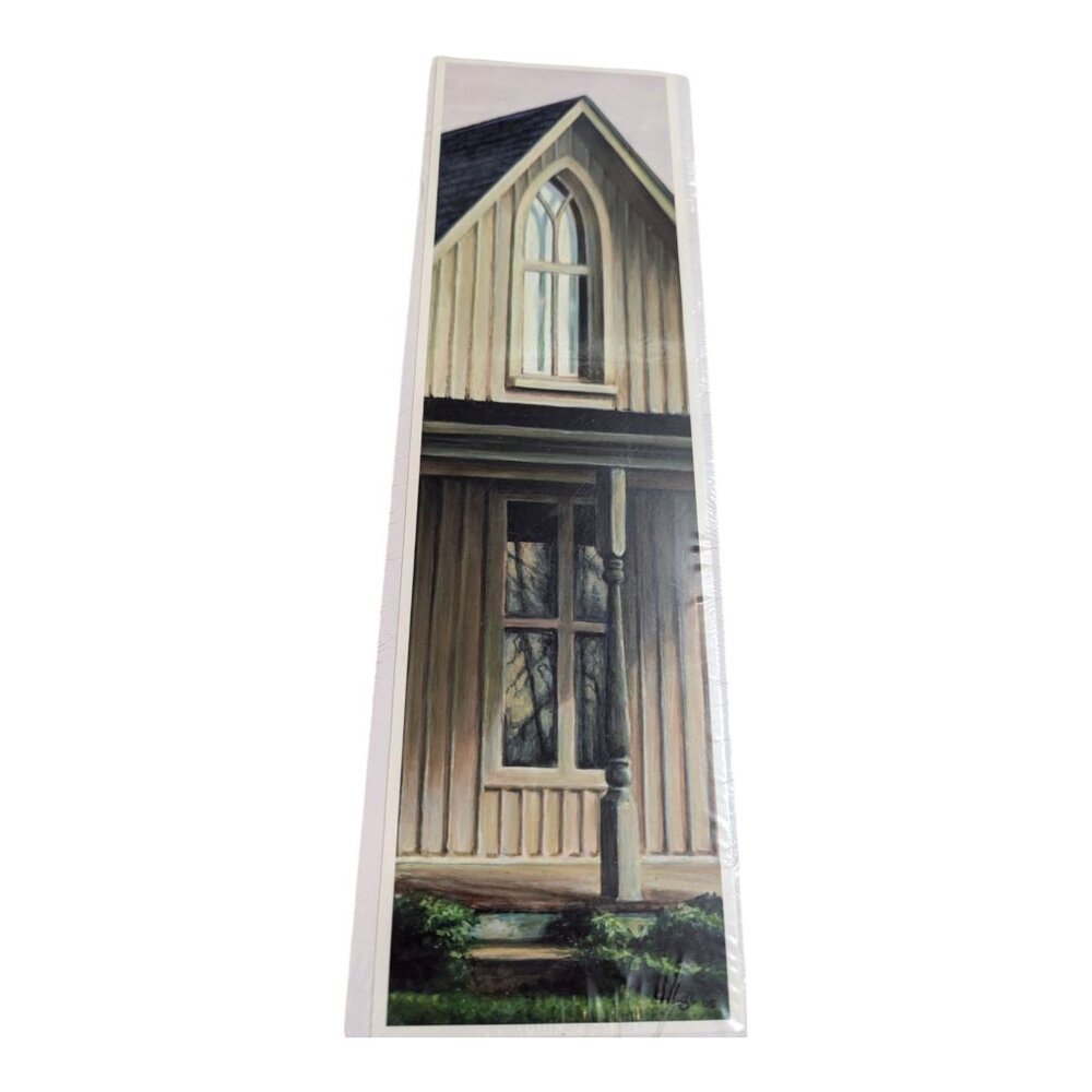 American Gothic Window art print small unframed sealed unbranded 3 1/2  x 12 1/2
